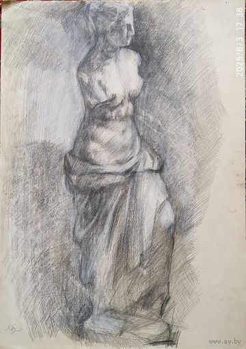 Рисунок, набросок учебный 62/42, 1983г.