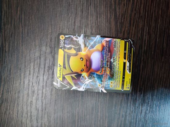 Карточка коллекционная Pokemon покемон Раичу Raichu