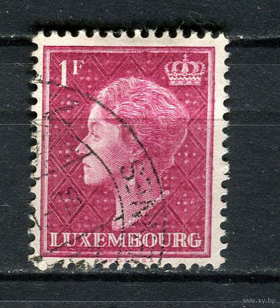 Люксембург - 1948/1951 - Великая герцогиня Люксембургская Шарлотта 1Fr - [Mi.449] - 1 марка. Гашеная.  (Лот 51Hk)-T41P35