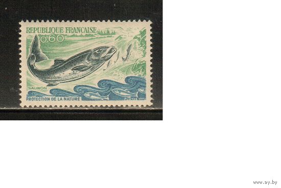 Франция-1972(Мих.1794) , *  ,   Фауна, Рыбы(одиночка)