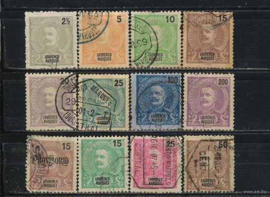 Португалия Колонии Мозамбик Лоренцо Маркеш 1898-903 Карл I Стандарт #32-7A,41A,43,65,69-71