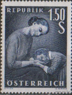Полная серия из 1 марки 1958г. Австрия "День матери" MVLH