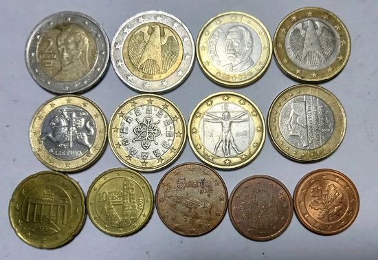 Монеты Евро и Евроценты 2000-2015 года
