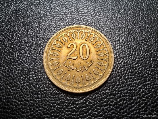 Тунис 20 миллимов 1960