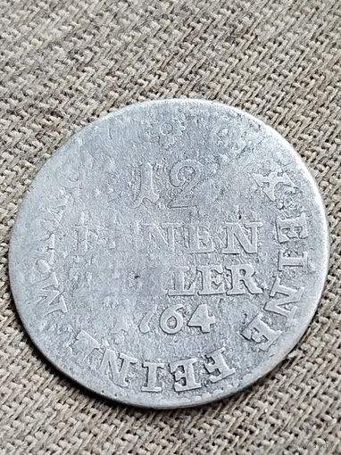 Распродажа - 1/12 талера 1764г.,Курфюршество Саксония (1763 - 1806),Фридрих Август I