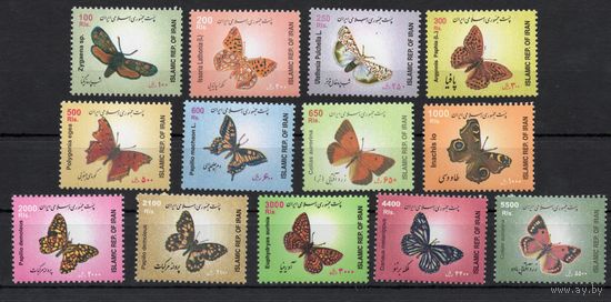 Иран 2003-2005.Стандарт. Бабочки полный комплект 13 марок  (2917)