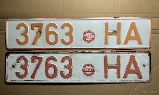 Номерные знаки, пара. РБ (2).