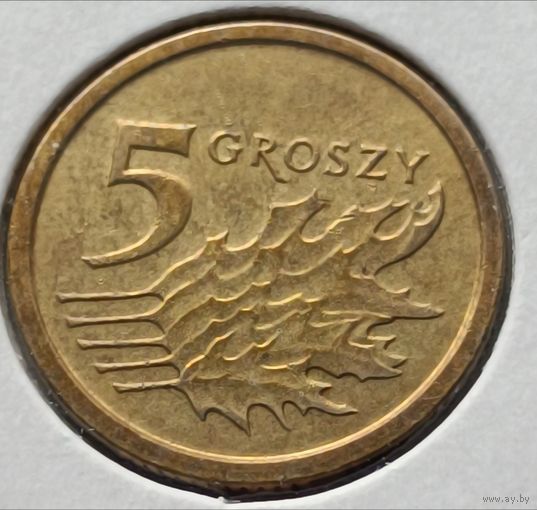 Польша. 5 грошей 2015 года. (*)
