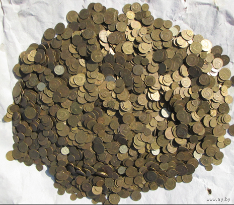 Монеты СССР номиналом 1, 2, 3 и 5 копеек