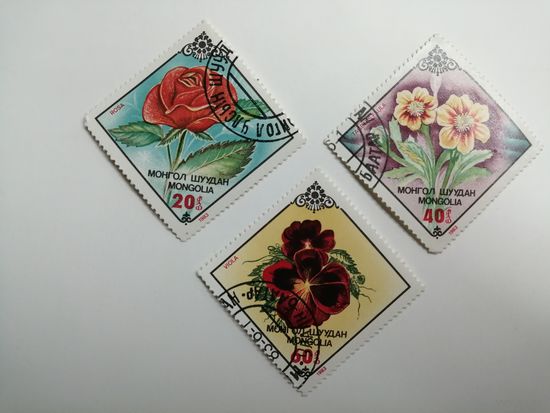 Монголия 1983. Цветы