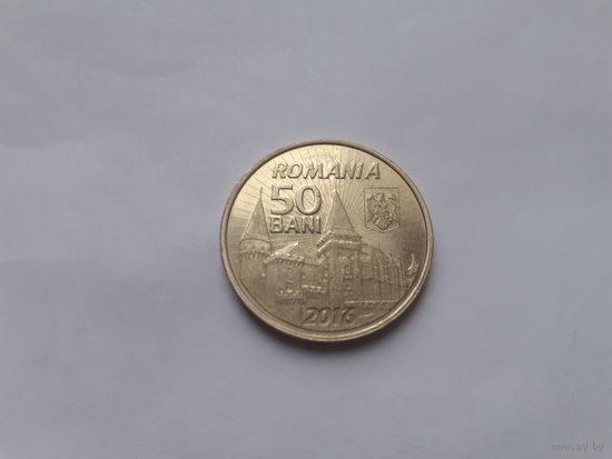 Румыния 50 бани 2016 г. 575 лет с начала правления Яноша Хуньяди