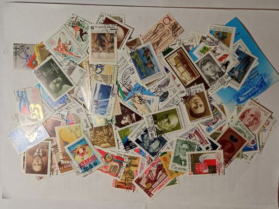 Марки СССР 1976 - 1991 , более 130 штук , все разные .