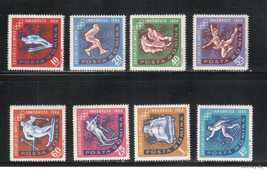 Румыния-1963,(Мих.2195-2203)  *   , Спорт,ОИ-1964 (полная серия)