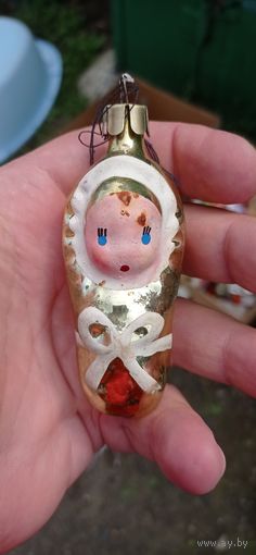 РЕДКАЯ ЁЛОЧНАЯ ИГРУШКА СССР МАЛЫШ В КОНВЕРТЕ КАТАЛОГ СОСТОЯНИЕ ! НА  ФОТО . ОРИГИНАЛ  .  Распродажа Коллекции !!! . Экспресс  Аукцион  не с рубля без МПЦ и прочего 3 ДНЯ  .Много лотов в продаже .