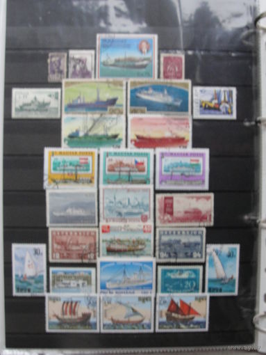 Продажа коллекции с 1 рубля! История судостроения на почтовых марках мира.