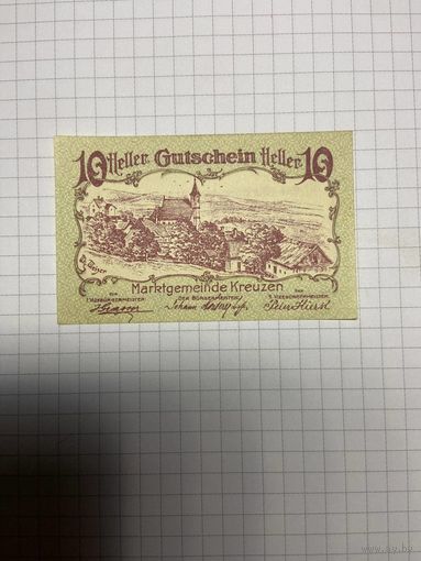 10 геллеров (нотгельды) Австрия.-2512