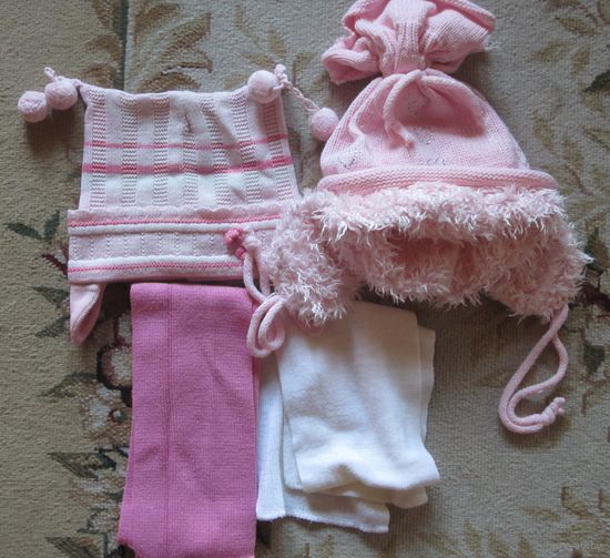 Комплект шапочка и шарфик для девочек цена за один комплект на выбор