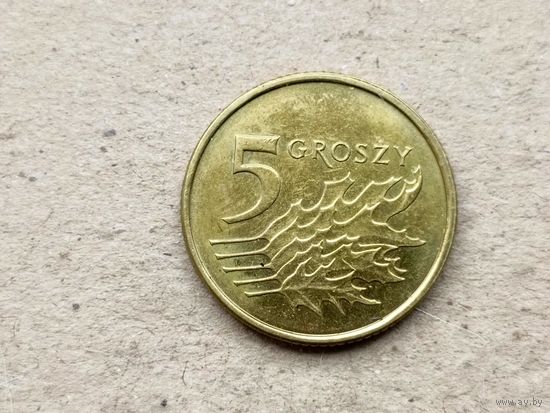Польша 5 грошей, 2023г. (U-обм)
