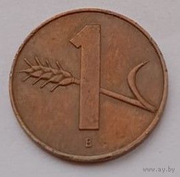 Швейцария, 1 раппен, 1957 год, VF