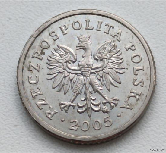 Польша. 10 грошей 2005 года.