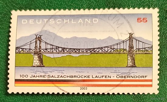 Германия 2003. 100 летие моста через реку Зальцах между городами Лауфен и Оберндорф