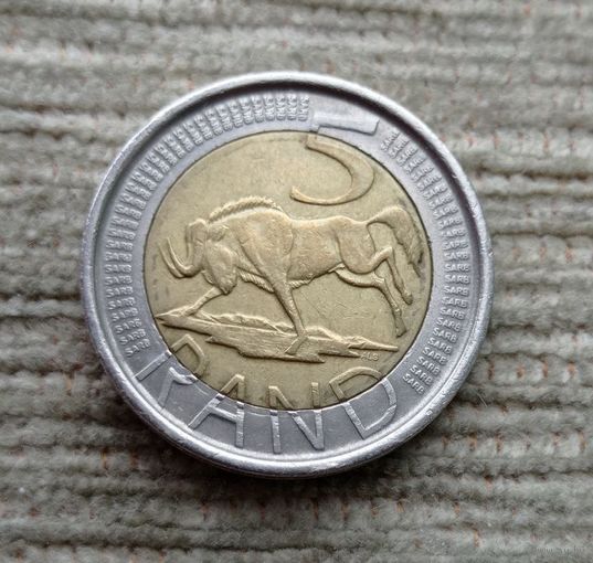 Werty71 ЮАР 5 рандов 2005 рендов биметалл