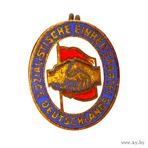 ГДР. Лацканный значок Социалистической единой партии Германии (Sozialistische Einheitspartei Deutschlands)