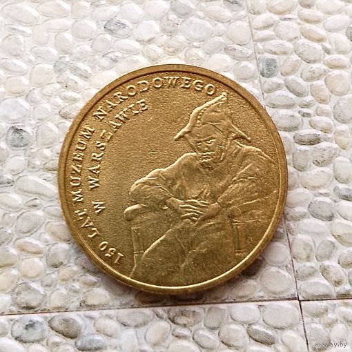 2 злотых 2012 года Польша. Третья Республика. 150 лет национальному музею в Варшаве.