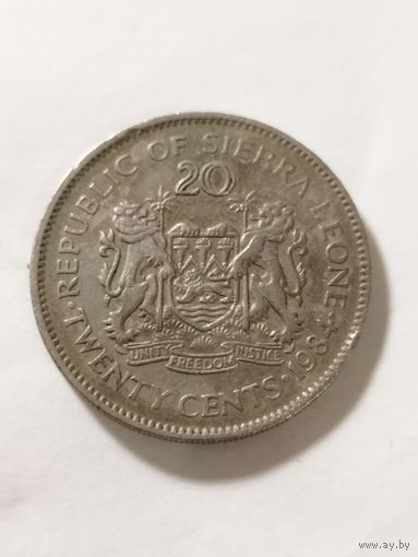 Сбера Леоне 20 центов 1984