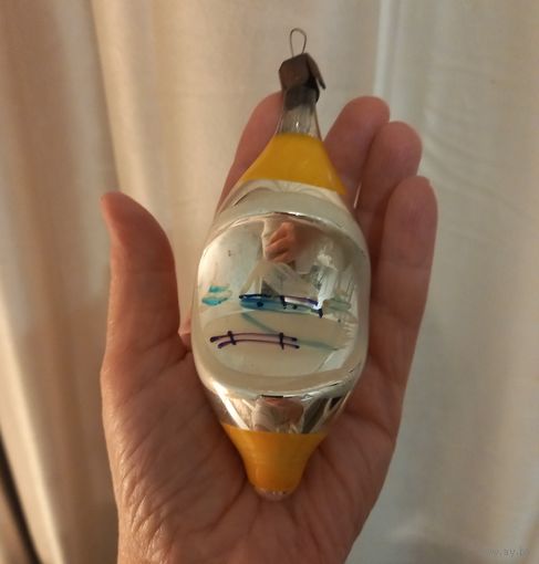 Елочная игрушка Сосулька Домик