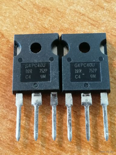 Транзистор IGBT, IRG4PC40U, N-канал, 2 шт, новые.
