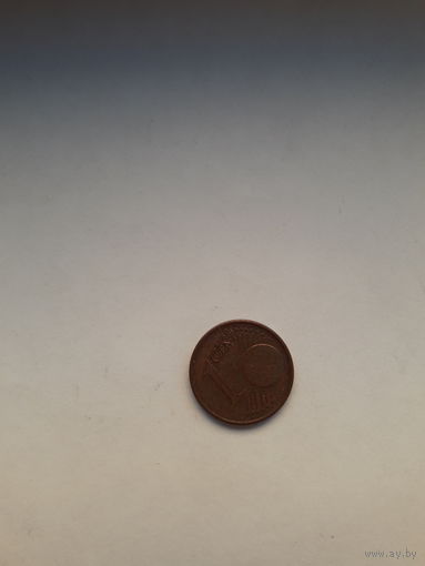 Германия 1 евроцент 2002 G