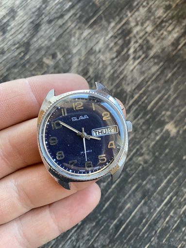 Часы Слава ( Лот с рубля )