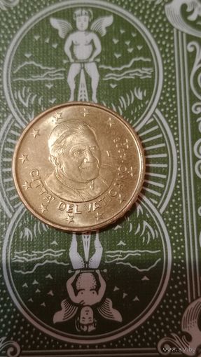 Ватикан 10 центов 2008