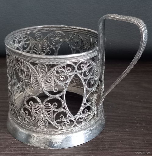 Подстаканник. Скань. Казаковская филигрань.