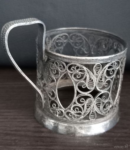 Подстаканник. Скань. Казаковская филигрань.