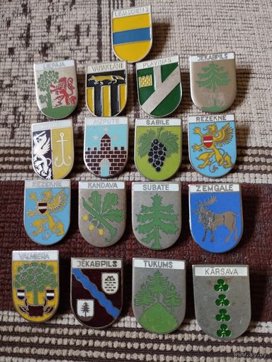 Гербы городов. Латвия (1).