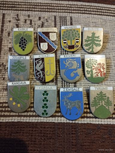 Гербы городов. Латвия (1).