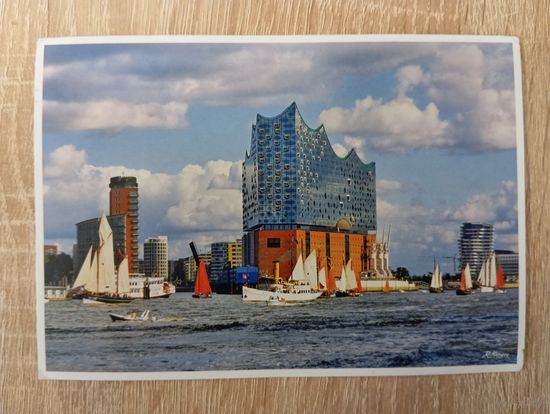 О-10. ПОДПИСАННАЯ ОТКРЫТКА ГЕРМАНИЯ. ГАМБУРГ.