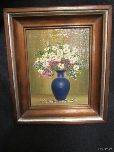 Картина . Цветы . Масло . Аксенов