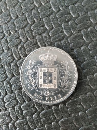 Португалия 500 реес 1893г.