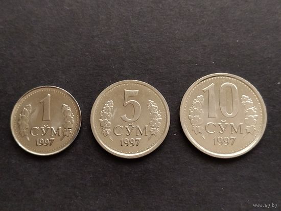 Узбекистан 1-5-10 сум 1997