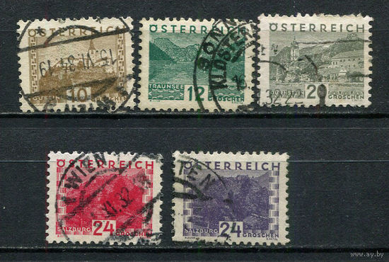 Первая Австрийская республика - 1932 - Местные виды - 5 марок. Гашеные.  (Лот 6Gj)-T2P39