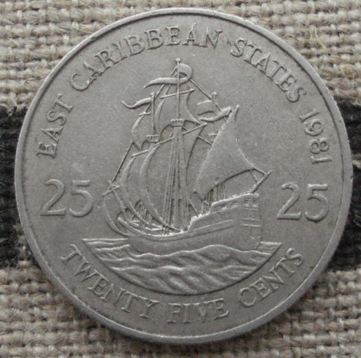 25 центов 1981 Восточные карибы