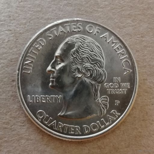 США 1/4 доллара, 2009 г. "Р", Квотер Округа Колумбия, KM# 445,  ю