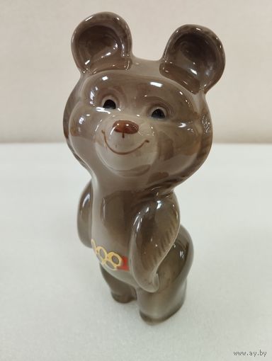 Статуэтка фарфоровая Олимпийский Мишка, Полтавский з-д. СССР