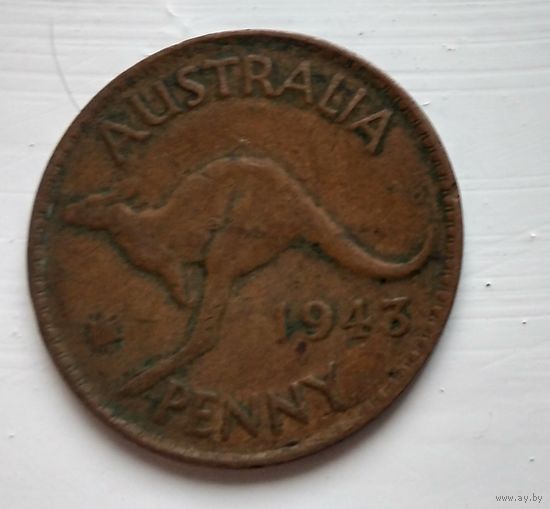 Австралия 1 пенни, 1943 Точка после "PENNY"  2-5-19