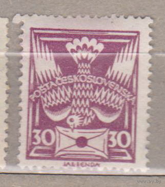 Птица фауна Чехословакия 1920 год лот 5 ЧИСТАЯ менее 20 % от каталога