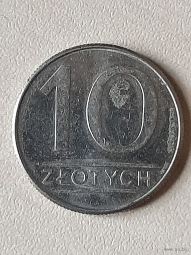10 злотых Польша 1988.