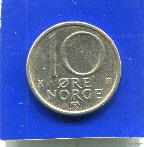 Норвегия 10 эре 1986